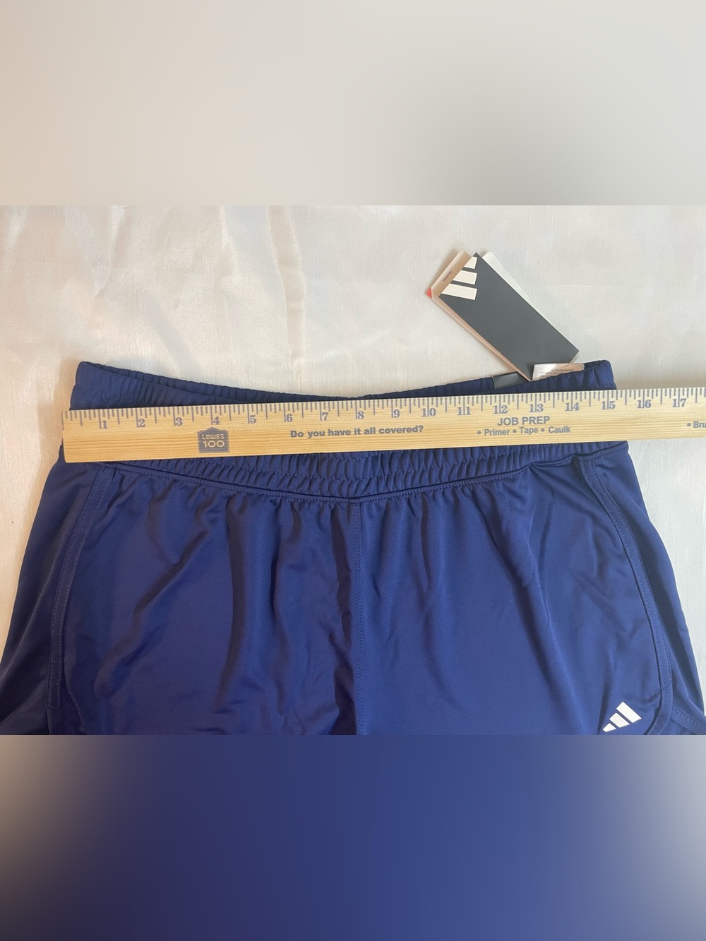 Adidas Women’s High Rise Pacer Short US L 3”  Dark Blue - Picture 4 of 14